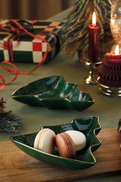 Hermia Set de Cuencos para Aperitivos Verde, 2 Piezas de 17 cm